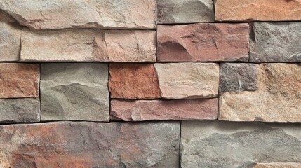 Textured Brick Wall Close Up for Design Purposes