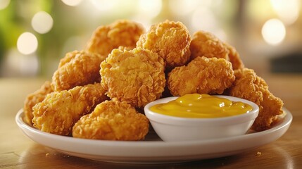 Crispy Chicken Nuggets with Dipping Sauce