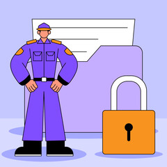 Hacked, great design for any purposes, Internet technology, Cyber crime, hacker attack, Phishing scam.