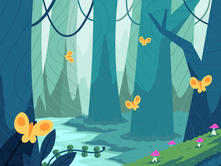 a fun fantasy world illustration