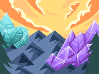 a fun fantasy world illustration