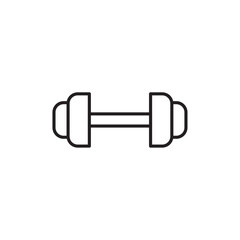 Gym icon Outline set in black and white color