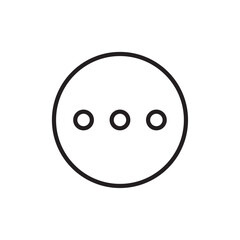 More icon Outline set in black and white color