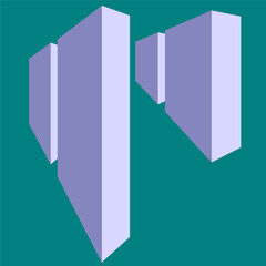 illustration of elements 3D cubes