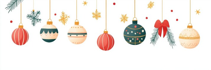 Isolated decoration ornament for holiday season.