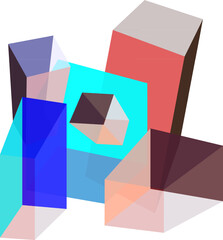 abstract background with cubes