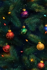 decoration ornament on Christmas tree.