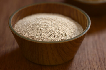 Active Dry Yeast Granules in Bowl