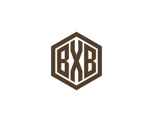 BXB logo design vector template. BXB
