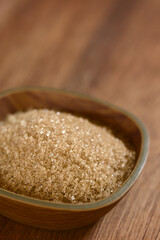 Brown Sugar Crystals in Bowl