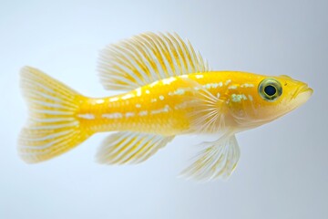 Golden Yellow Fish: Aquatic Elegance 