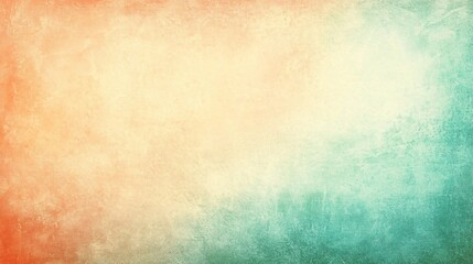 Fototapeta premium Abstract Vintage Watercolor Background with Orange, Yellow and Green Colors