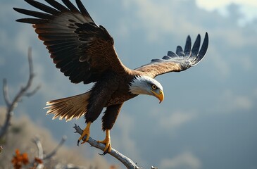 Fototapeta premium eagle in flight