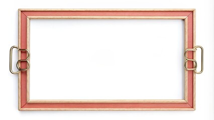 Stationary clip in the shape of a frame, office supplies, paperclip, frame design, creative, unique