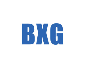 BXG Logo design vector template. BXG