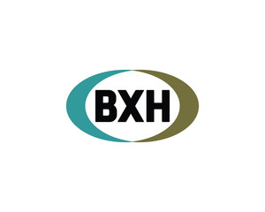 BXH logo design vector template. BXH