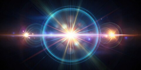 Obraz premium Realistic lens flare through glass effect overlay , photography,sunlight, glare, light leak, optical