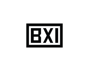 BXI logo design vector template. BXI