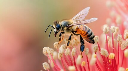 Fototapeta premium Honeybee on a Flower