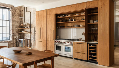 Minimalist and unique interior design in the house