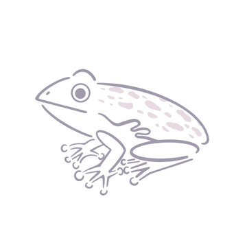 recommend clip art: カエル　シンプル　線画　イラスト