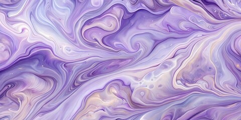 Fototapeta premium Swirling Abstract Composition in Shades of Lavender and Pearl