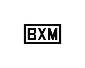 BXM logo design vector template. BXM