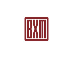 BXM logo design vector template. BXM