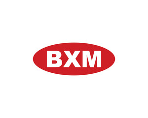 BXM logo design vector template. BXM
