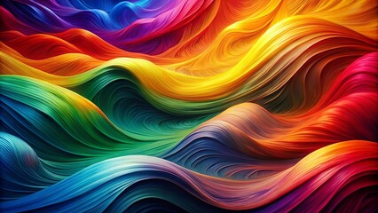 Fototapeta premium Abstract Swirls of Vibrant Hues in a Symphony of Color