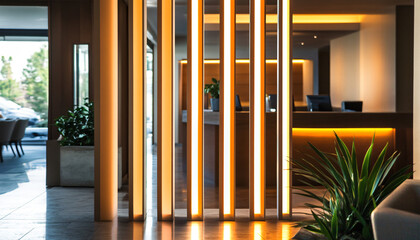 Obraz premium Minimalist and unique interior design in the house