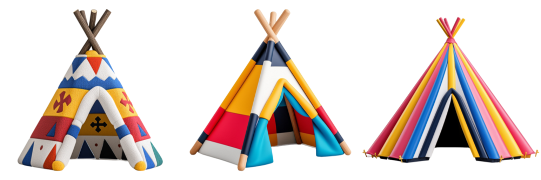 Colorful and Creative Teepees Exploring Unique Designs and Cultural Significance in Camping and Play Spaces