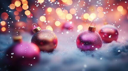 Obraz premium Christmas New Year decoration ornament.