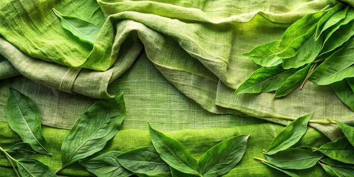 Gradient green cotton fabric dyed with sorrel leaves, DIY natural dye process, sorrel, leaves, fabric, cotton, dyeing, DIY