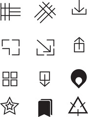 set of icons