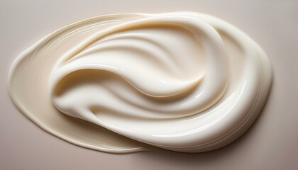 Smooth texture of skin care cosmetic cream