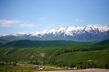 The scenery of Yili, Xinjiang, China in summer