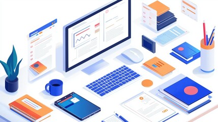 Modern Workspace Setup for Enhanced Productivity