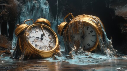 Time Drowned in Liquid Gold