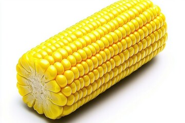 Stylized 3D Illustration of Whole Sweet Corn
