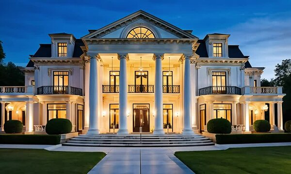 Luxury Home with Manicured Lawn Views