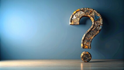 Abstract image of a question mark symbolizing uncertainty and curiosity, curiosity, uncertainty, concept, symbol, abstract