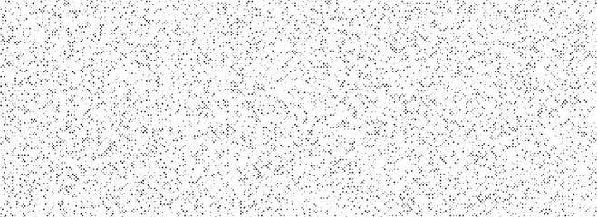 Black dotted noise grid texture. Comic pixel grain pattern. Polka dot particle net wallpaper. Irregular grain overlay backdrop. Grunge net speckle effect. Vector stippling halftone background