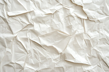 Obraz premium White blank crumpled paper texture background 