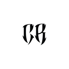 CR monogram logo design letter text name symbol monochrome logotype alphabet character simple logo