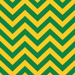 A chevron seamless pattern with a green & yellow stripe