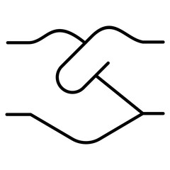 Handshake  Icon Element For Design