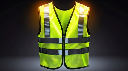 Highvisibility reflective safety vest for enhanced protection in construction, traffic, and nighttime work