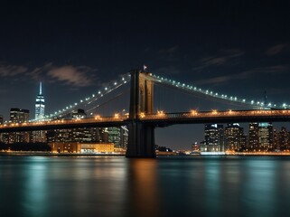 city bridge and city skyline