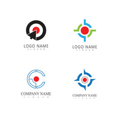 Target icon vector ilustration template